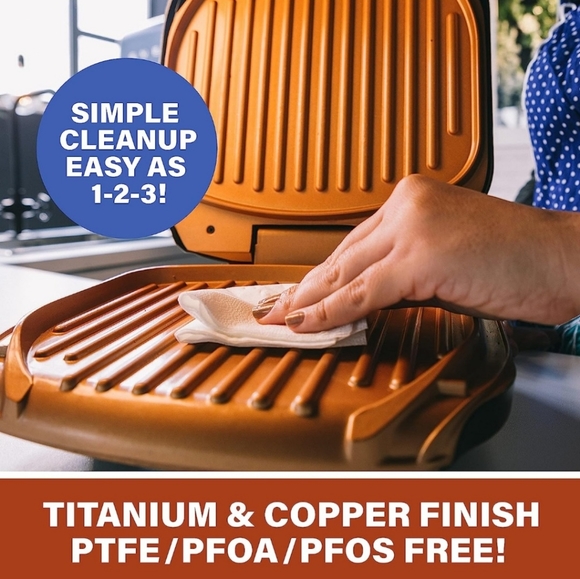 GOTHAM STEEL ECLECTIC COPPER GRILL PAN! - Picture 3 of 12